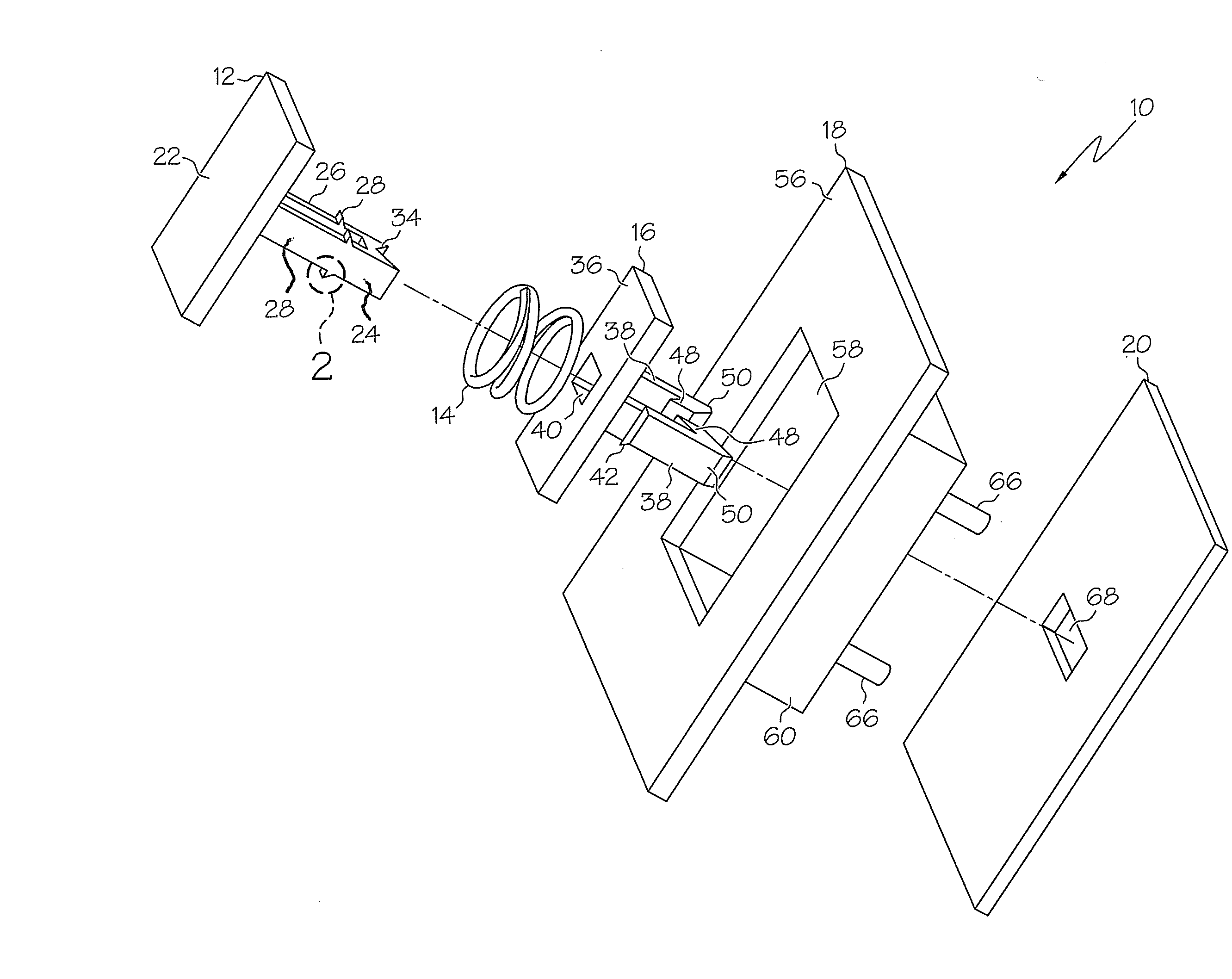 Snap together push button latch mechanism