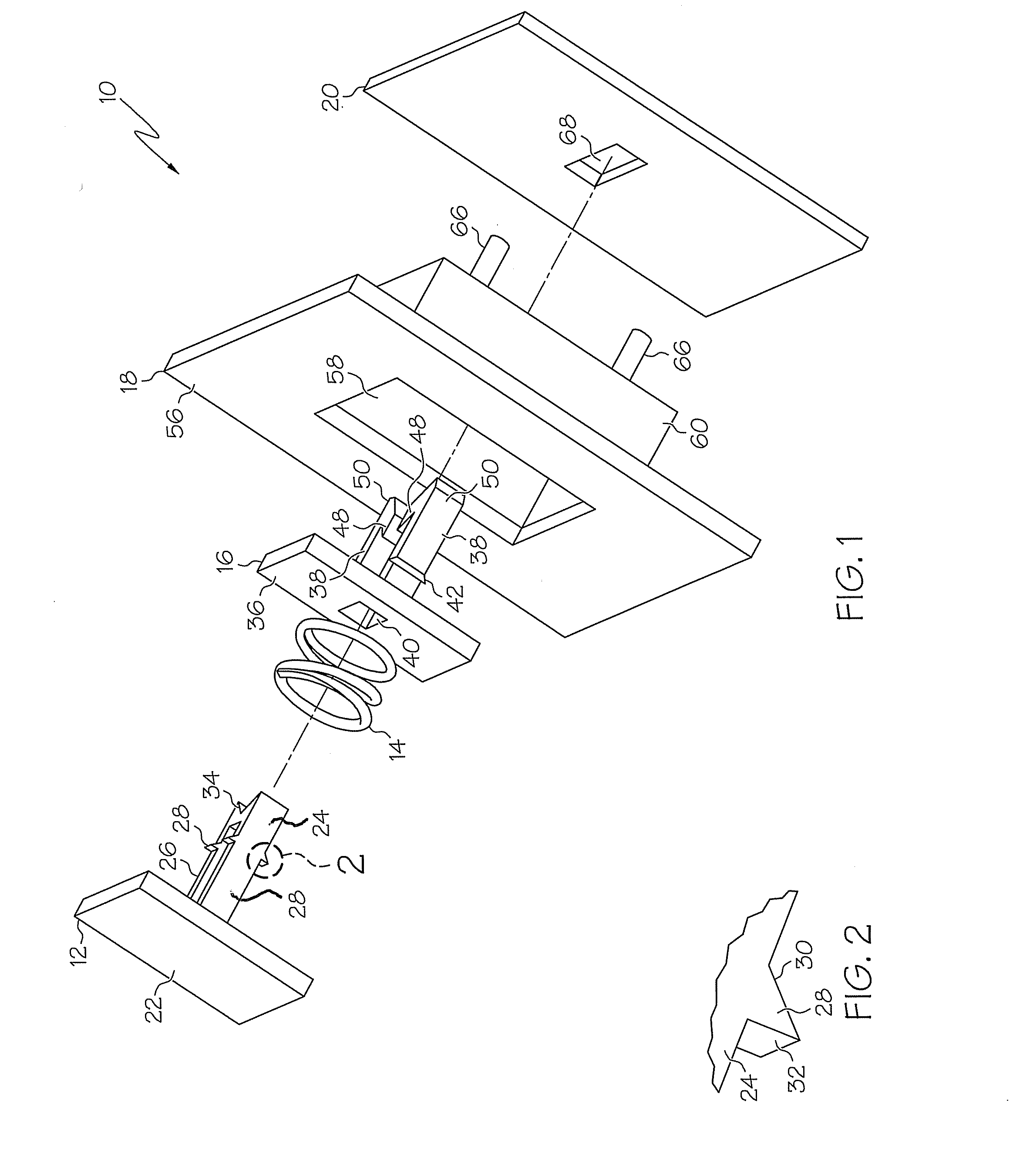 Snap together push button latch mechanism