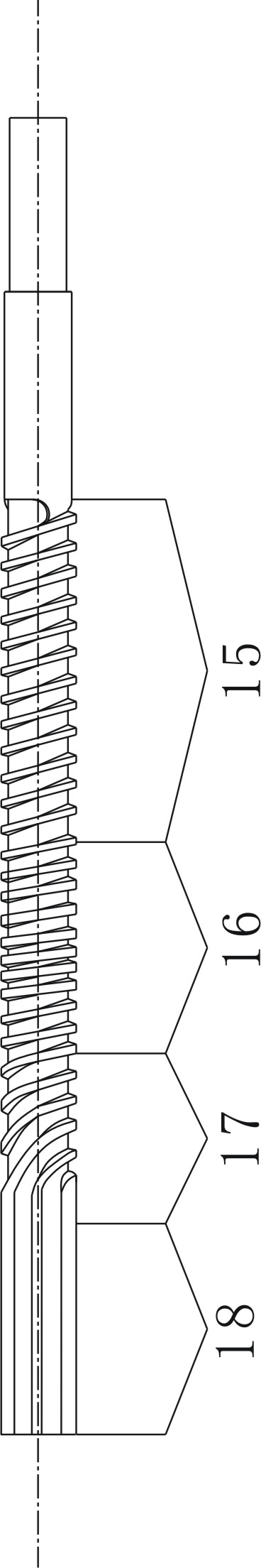 Method and equipment for simultaneously forming multiple high polymer thin bars by single screw machine barrel