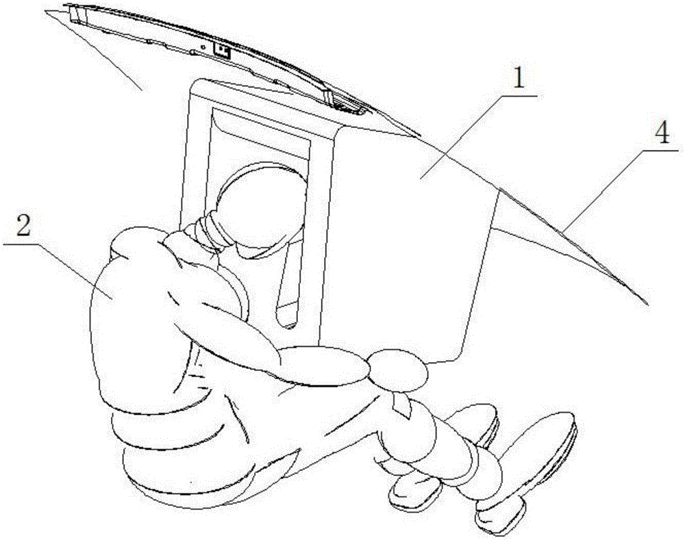 Frame-structured supplementary restraint system air bag mounted on roof of automobile