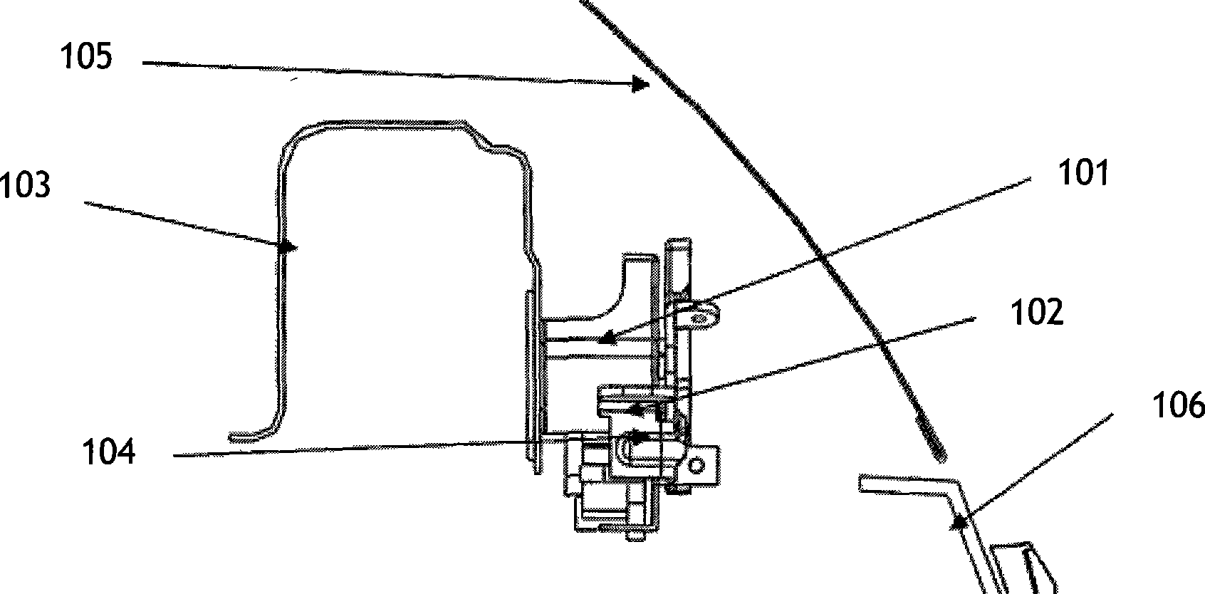 Automotive engine hood lock device