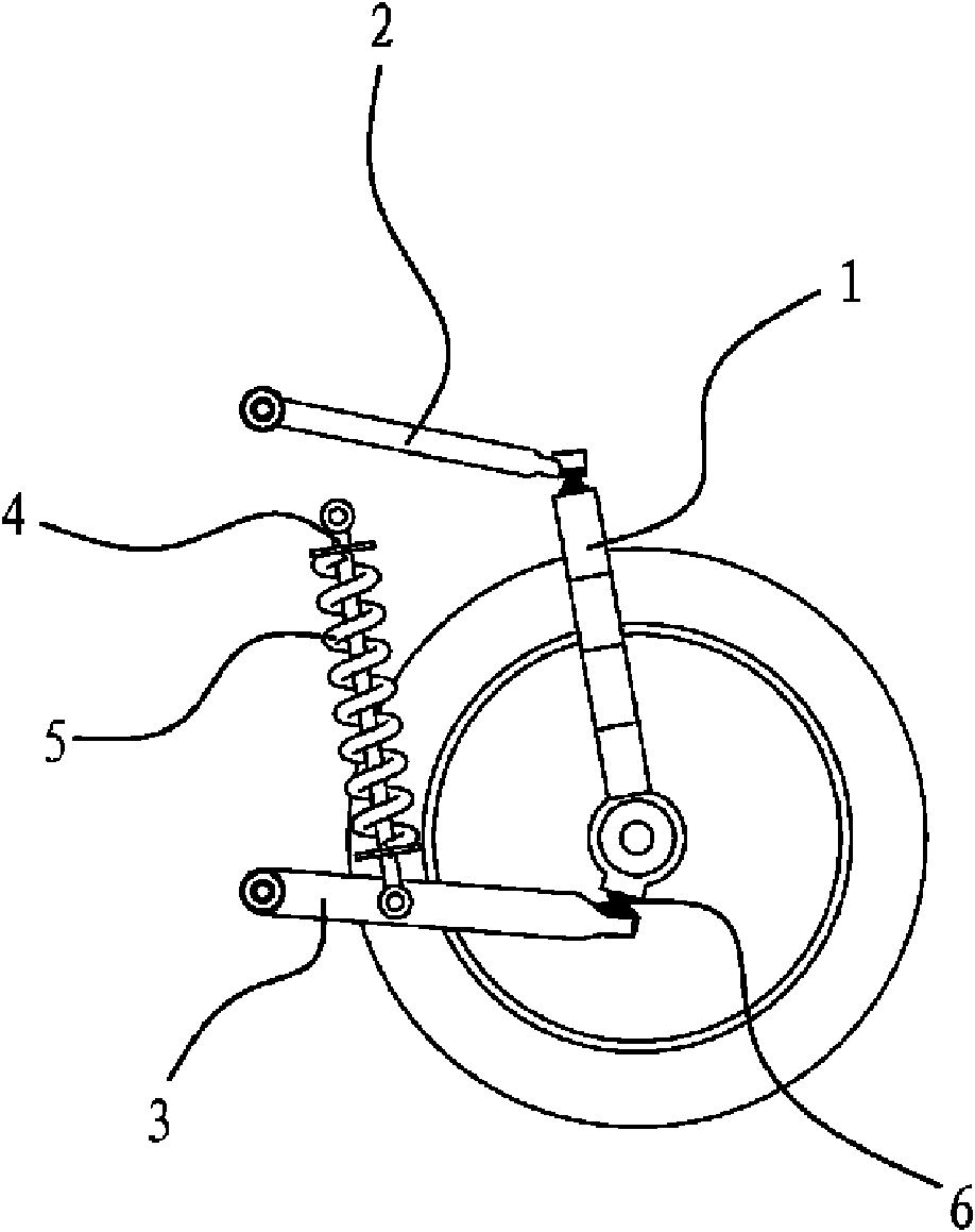 Front suspension frame for double-body vehicle