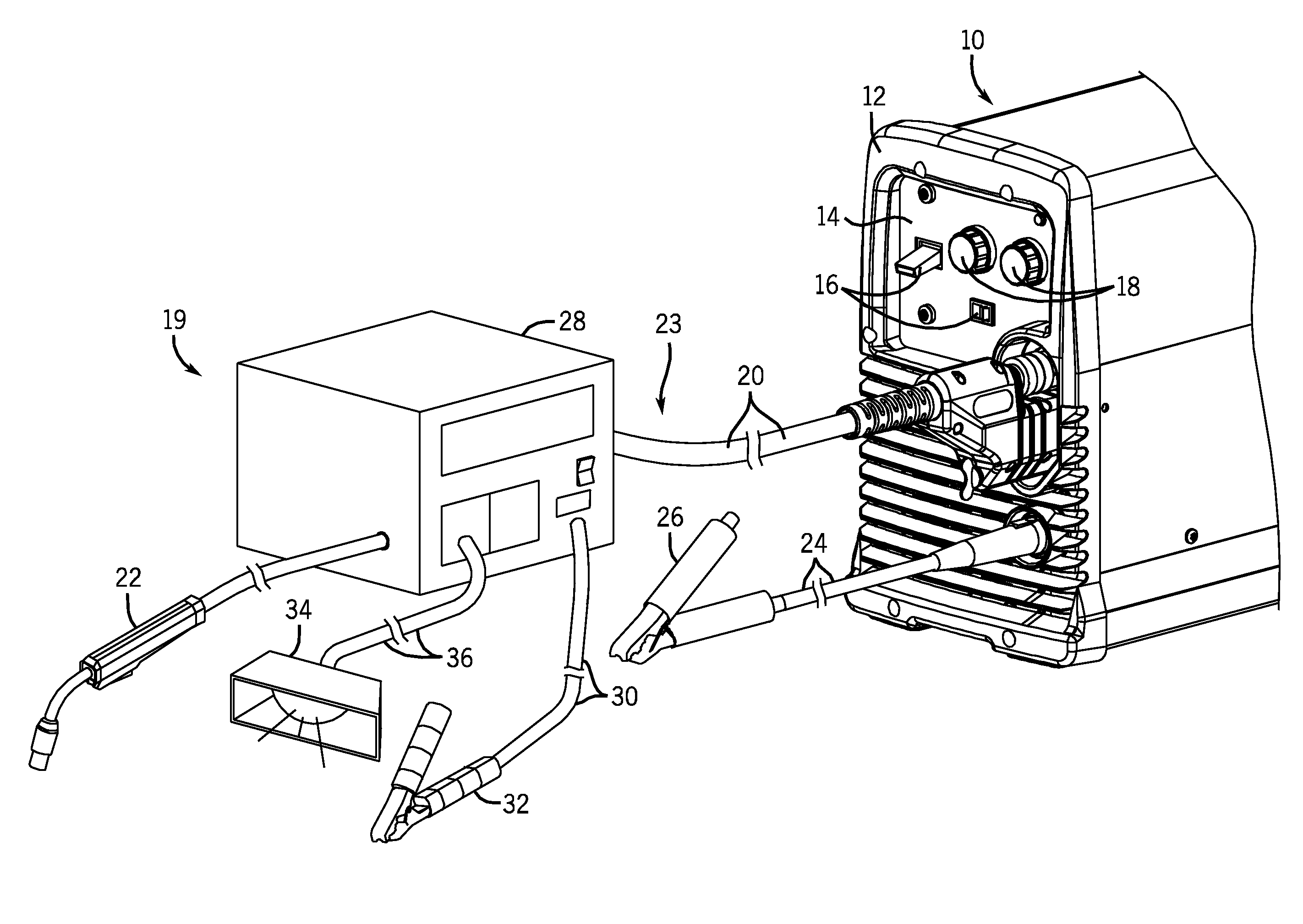 Welding power to auxiliary power conversion system and method