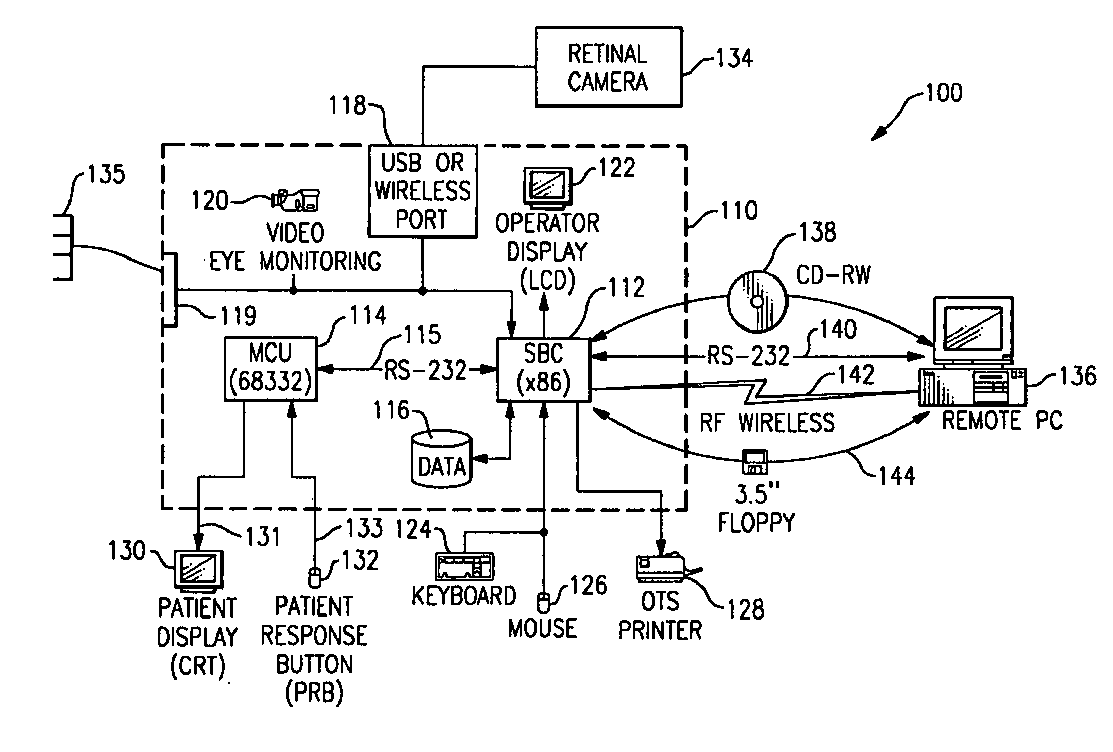 Apparatus and method of diagnosis of optically identifiable ophthalmic conditions