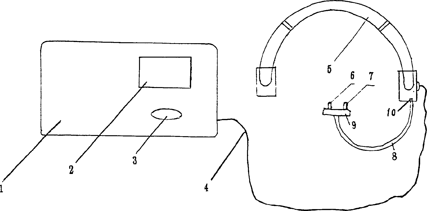 Semiconductor laser nasal cavity radiation therapeutical instrument