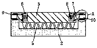 Dye extrusion device for specialty of fine arts