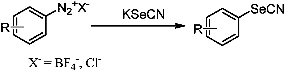 Synthesis method of aryl selenocyanate compounds