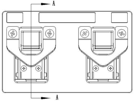 Device structure of a floating static contact assembly