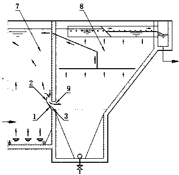 Horizontal slit type gas-water separator