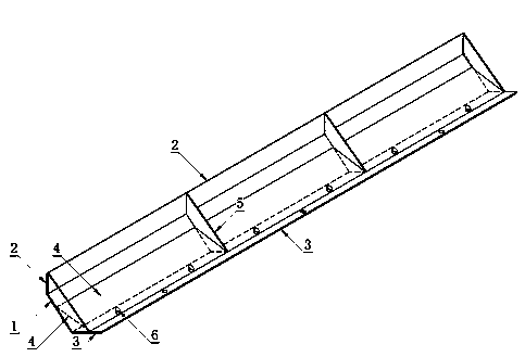 Horizontal slit type gas-water separator