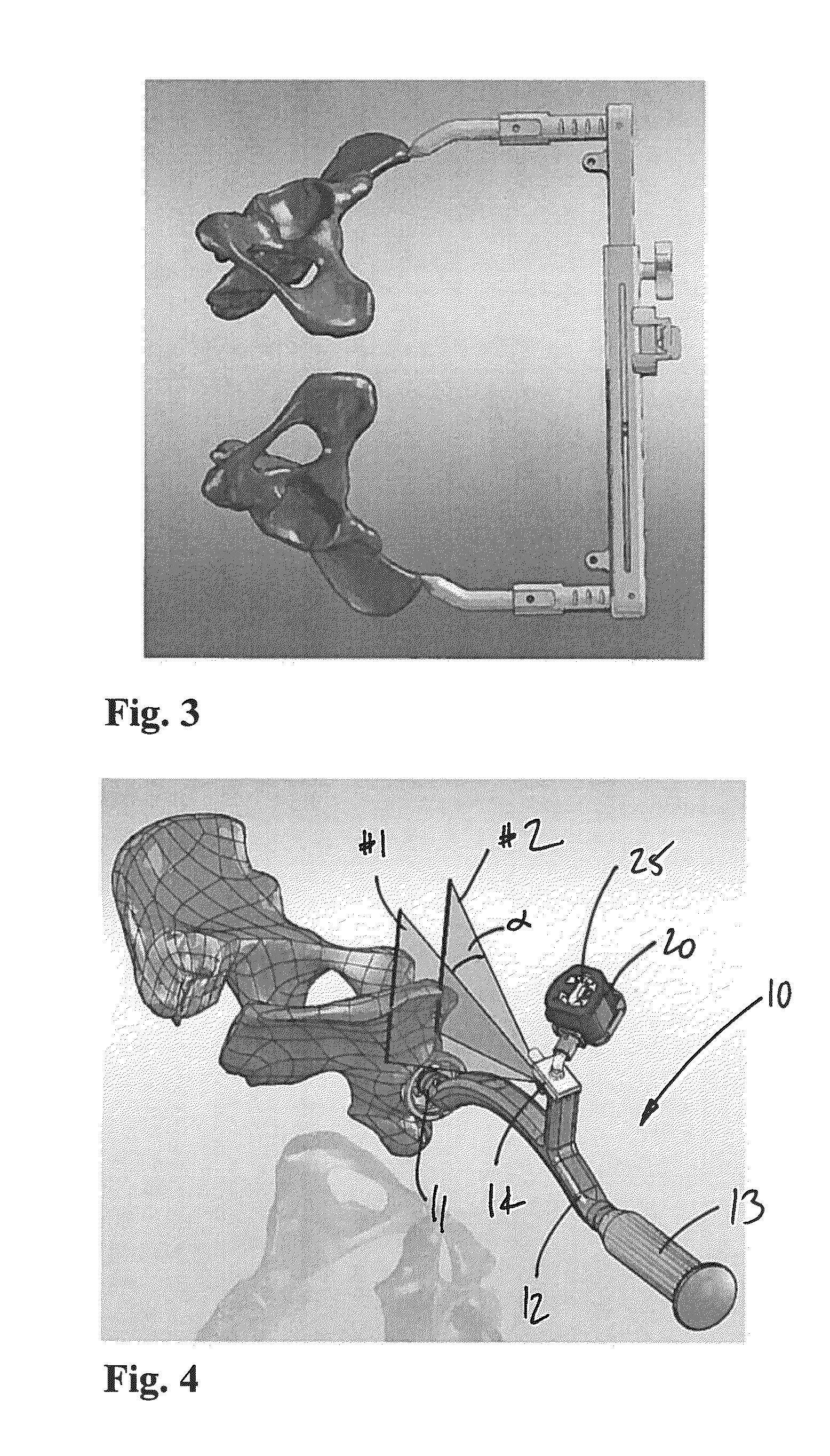 Acetabular cup prosthesis positioning instrument and method