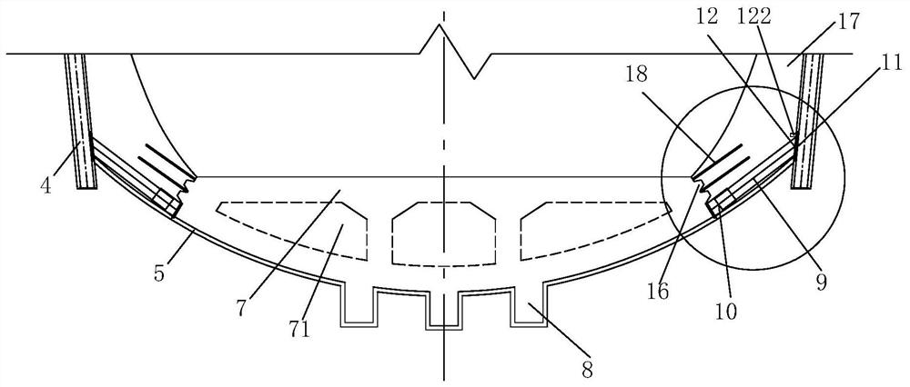 Tunnel construction method adopting prefabricated inverted arch module