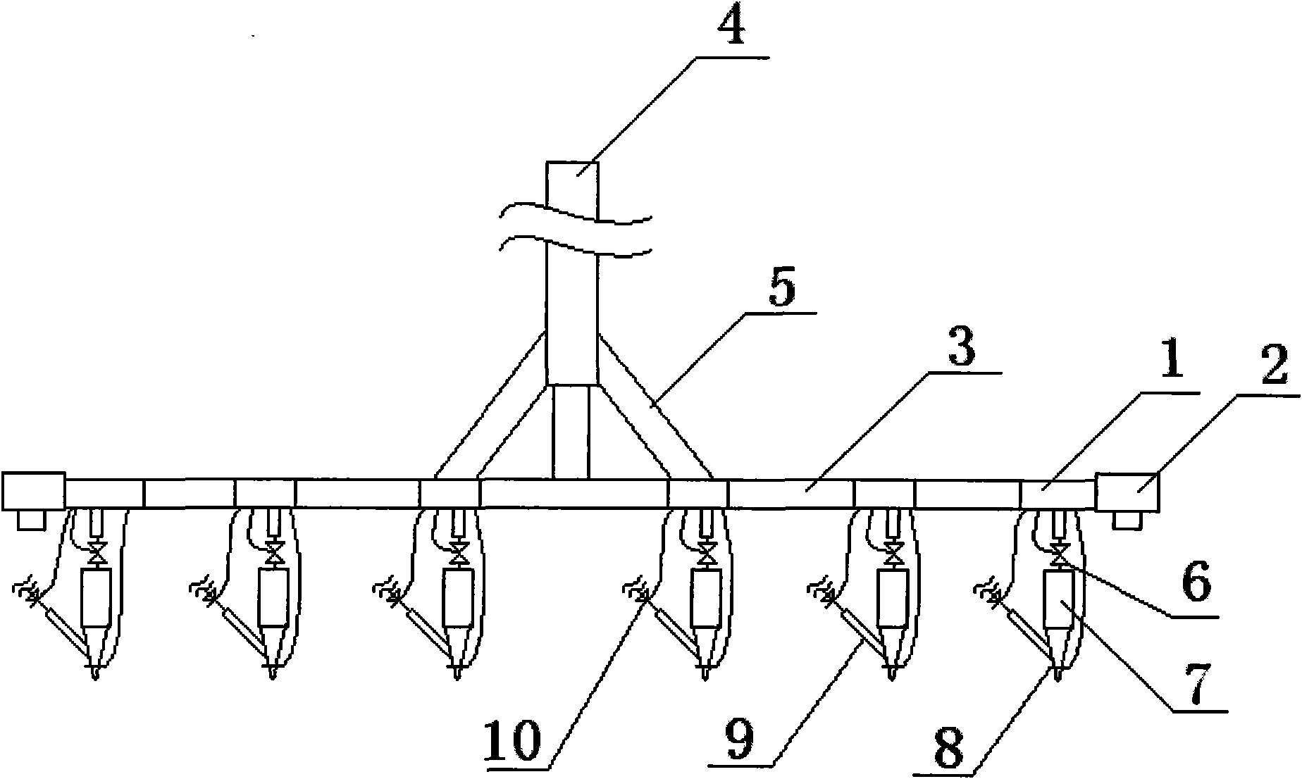 Textile spraying decoration equipment