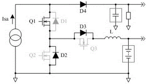 Topological circuit for power regulation of satellite power system