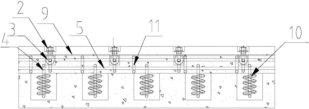 Highway bridge shallow-embedded type flexible comb plate expansion and contraction device and installation method