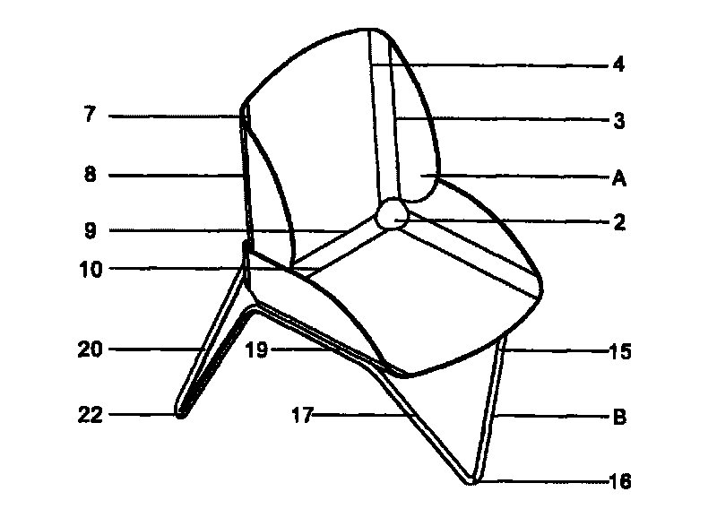 Chair capable of changing with setting posture of human body