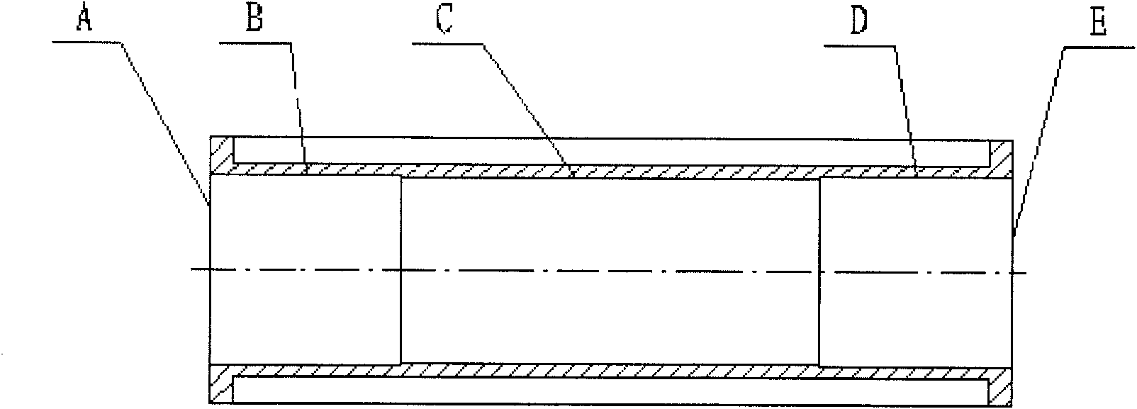 Machining method of long-rod motor stand