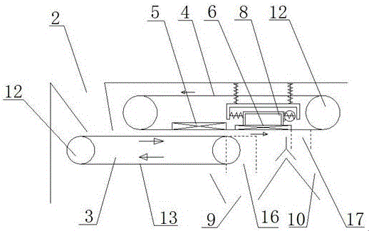 Belt-type dry magnetic separator