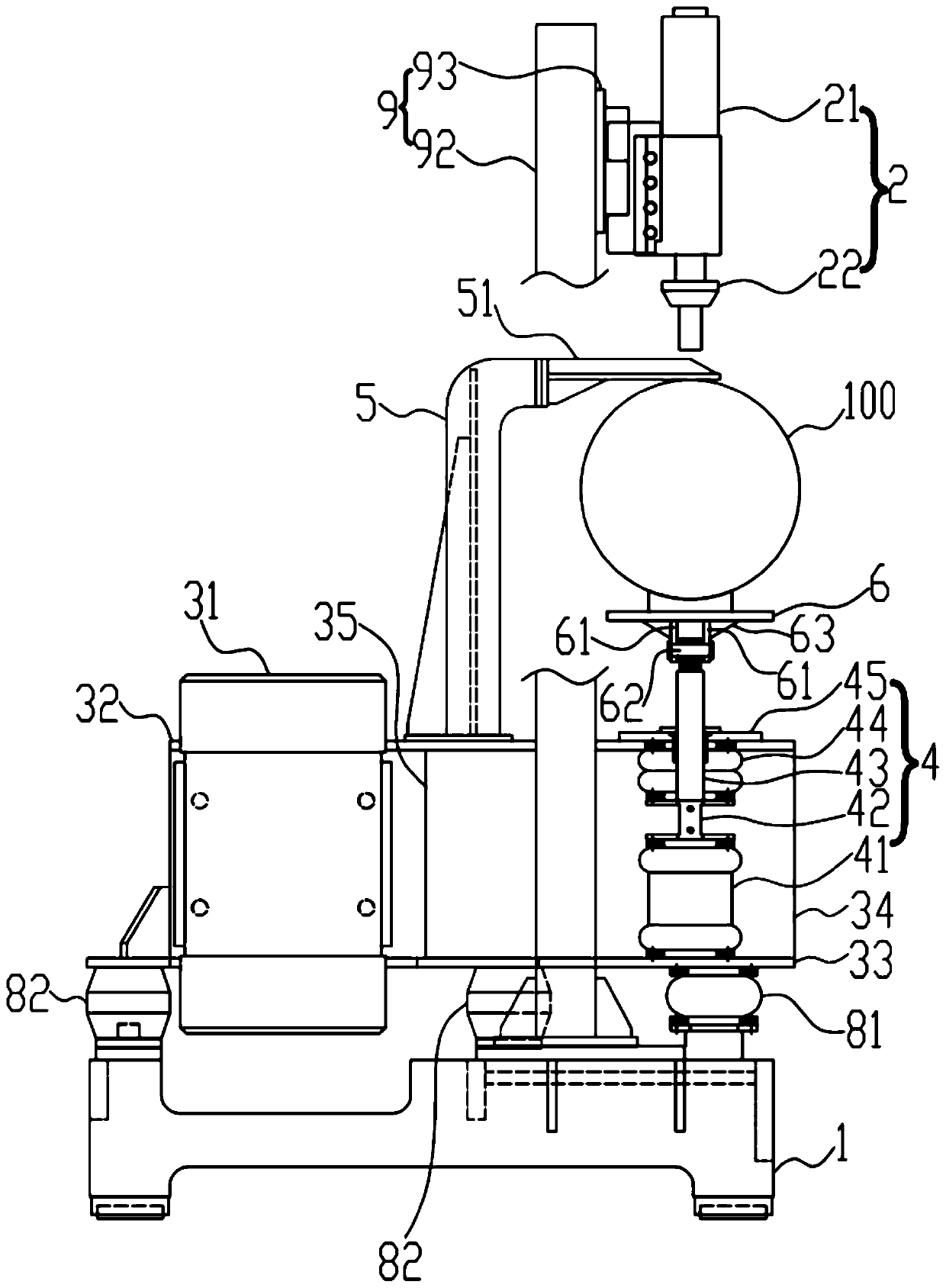 Vertical vibrating sand removal device