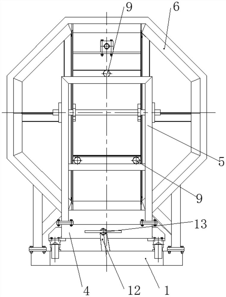 Polygonal heating furnace and using method thereof