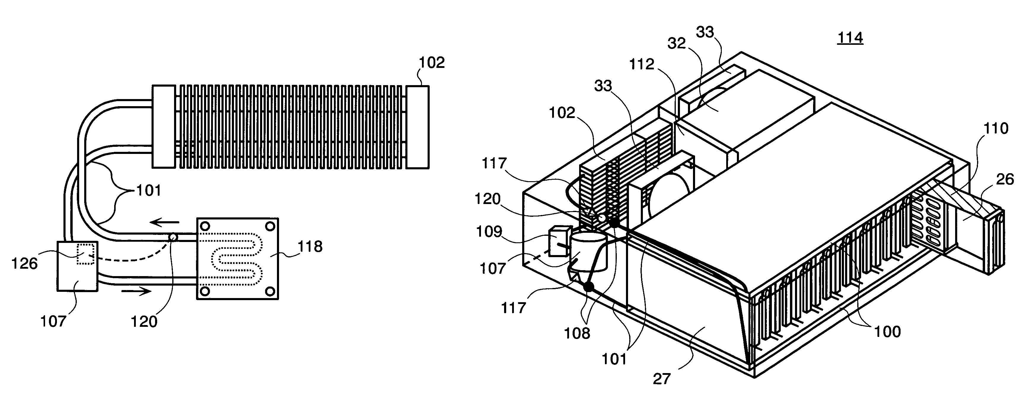 Disk array apparatus and liquid cooling apparatus thereof
