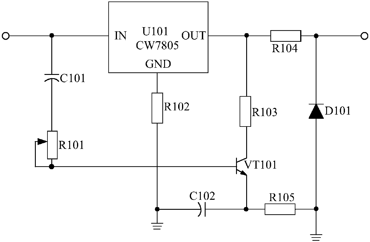 Voltage constant-current adjustment type control system for air-purifying ventilation fan