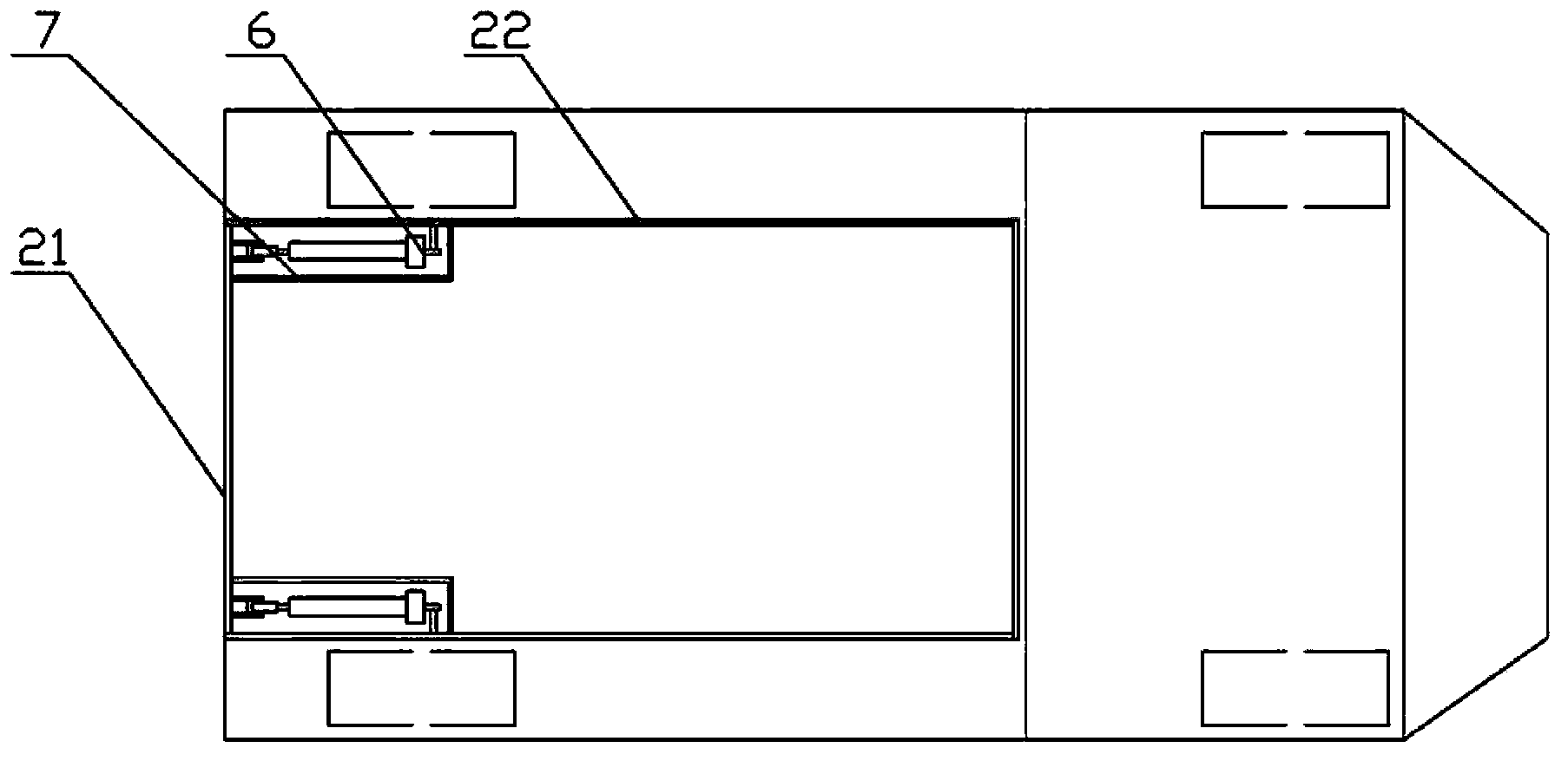 Detection type tilting cart with self-open tail plate