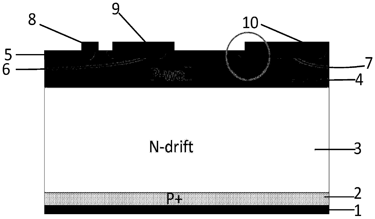 A photo-controlled thyristor with a deep n+ hole current blocking layer