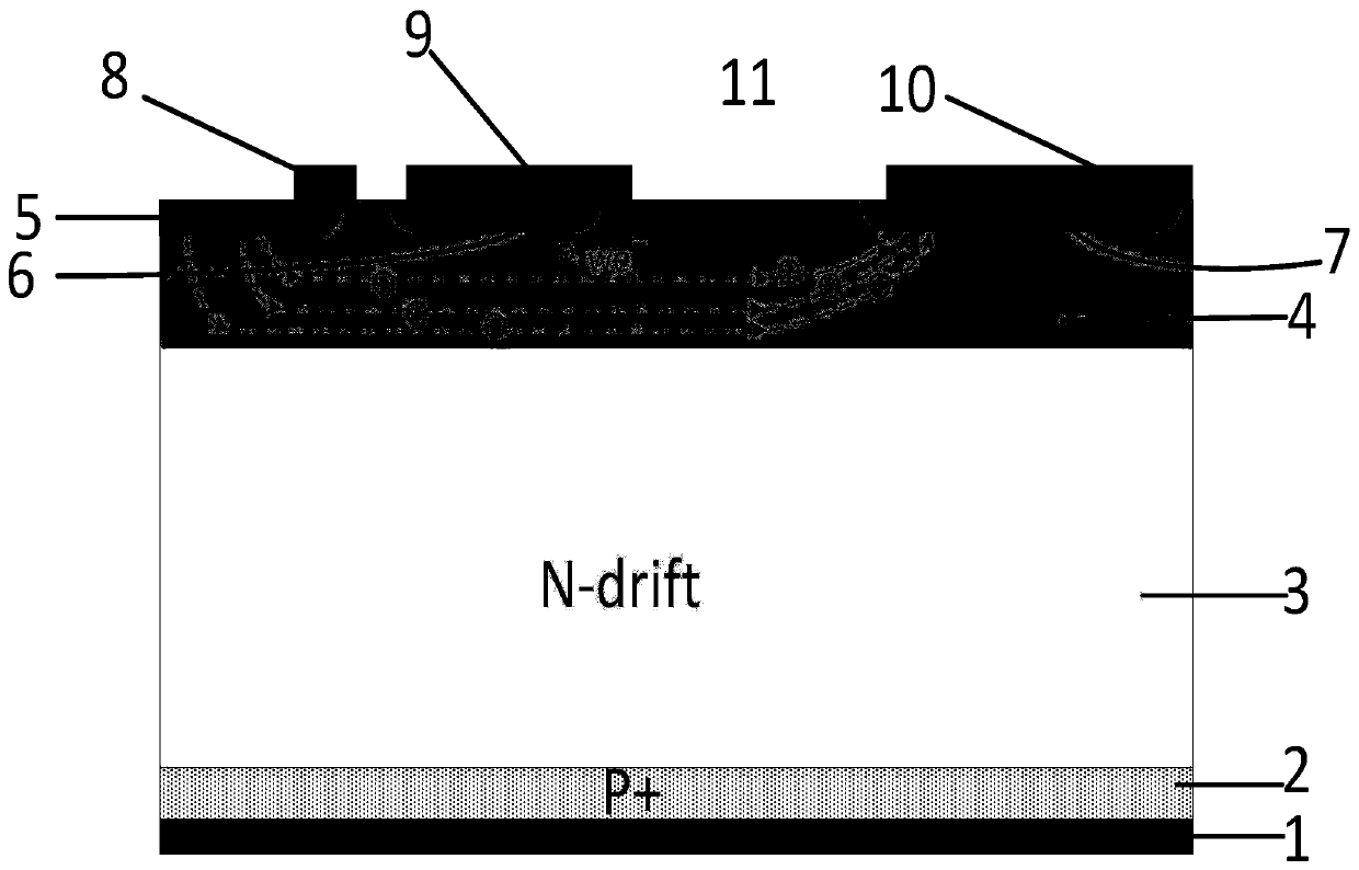 A photo-controlled thyristor with a deep n+ hole current blocking layer