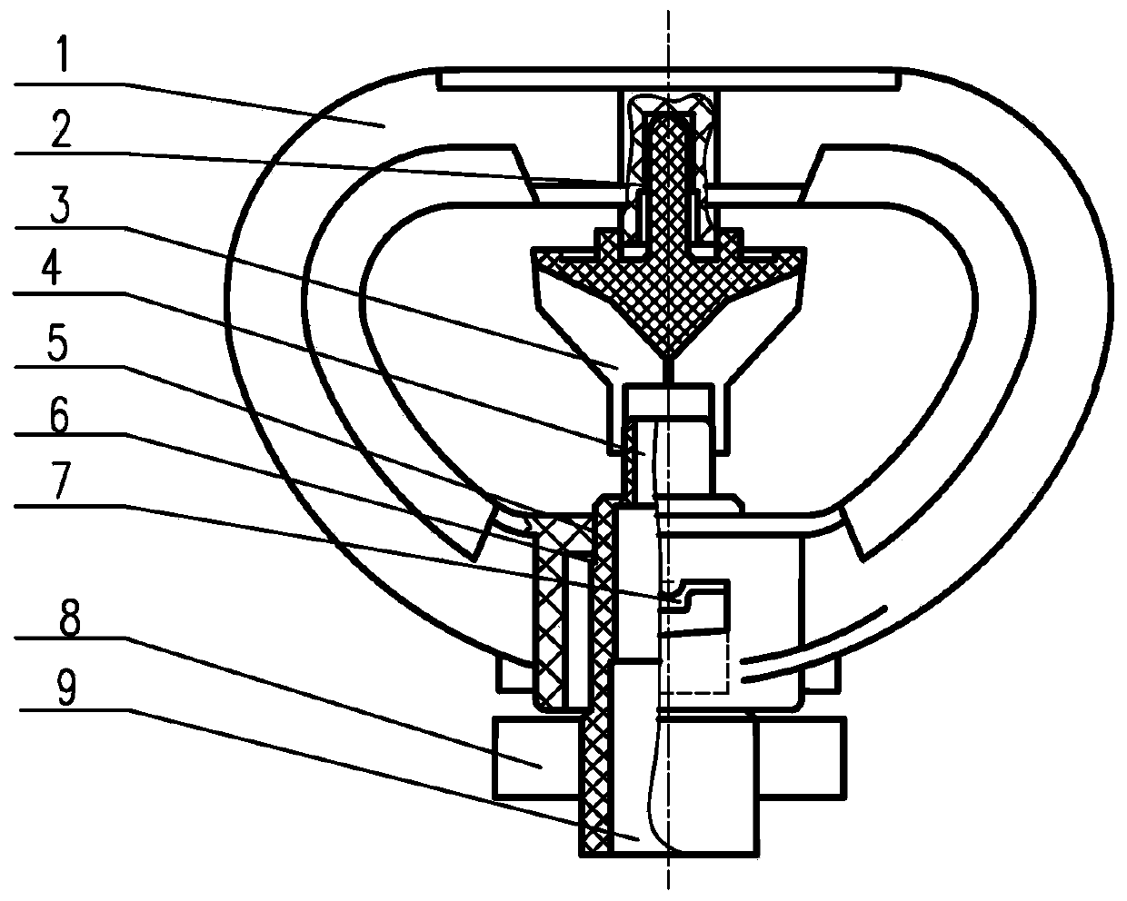 A dual-support rotary micro-spray head