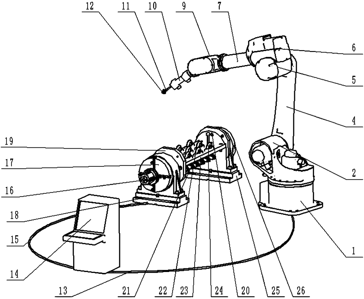 Laser scanning grinding system and method