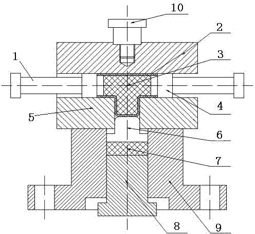 Forming method and device for thin-wall T-pipe