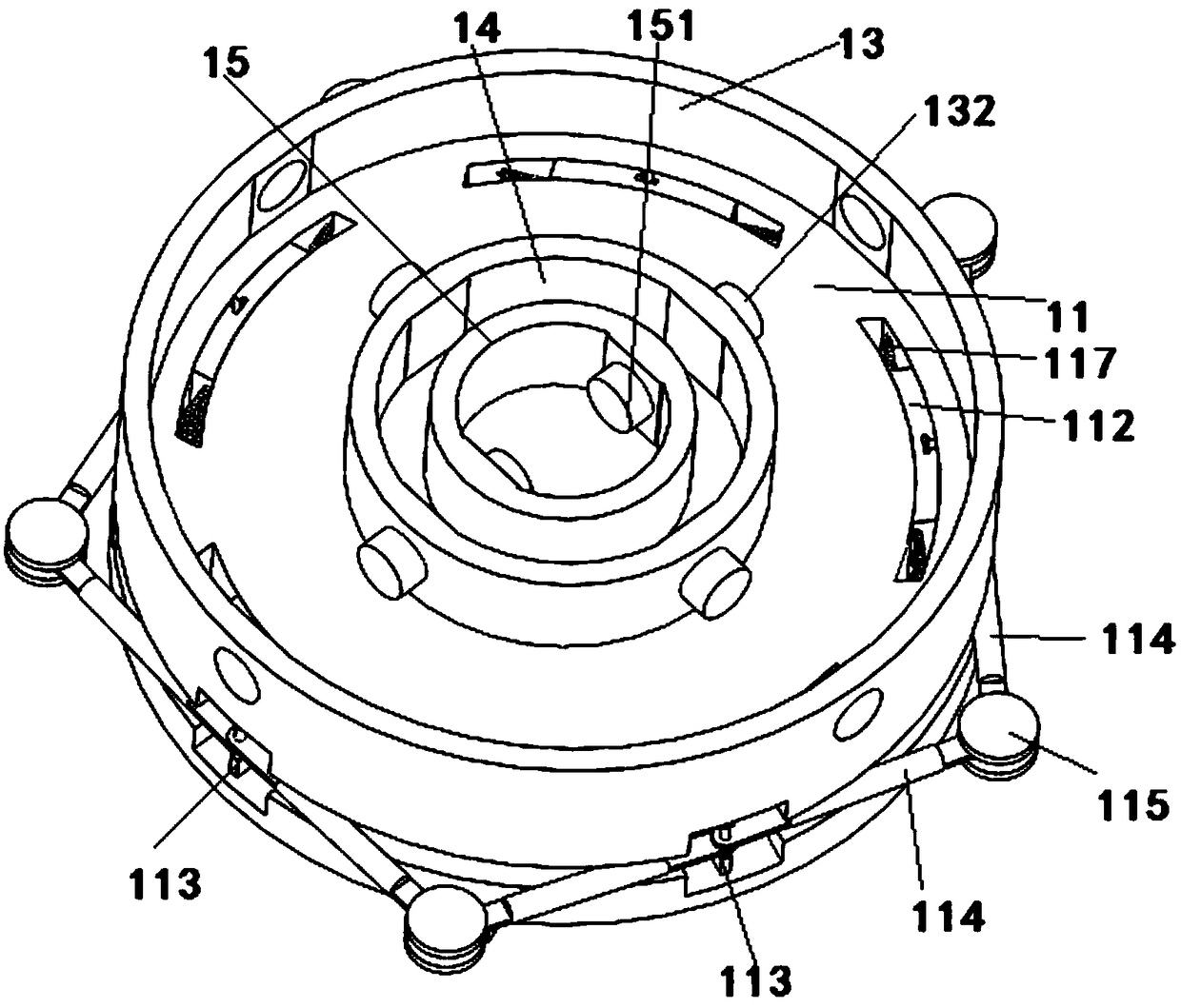 Intelligent transfer robot applicable to different volumes of products