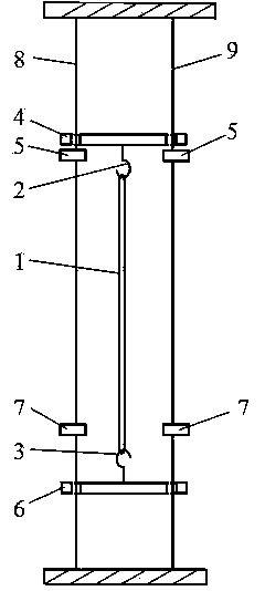 A test device and test method for the crimp rate of chemical fiber textured filament