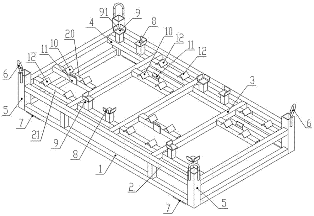 Combination stacker for forklift gearbox transport