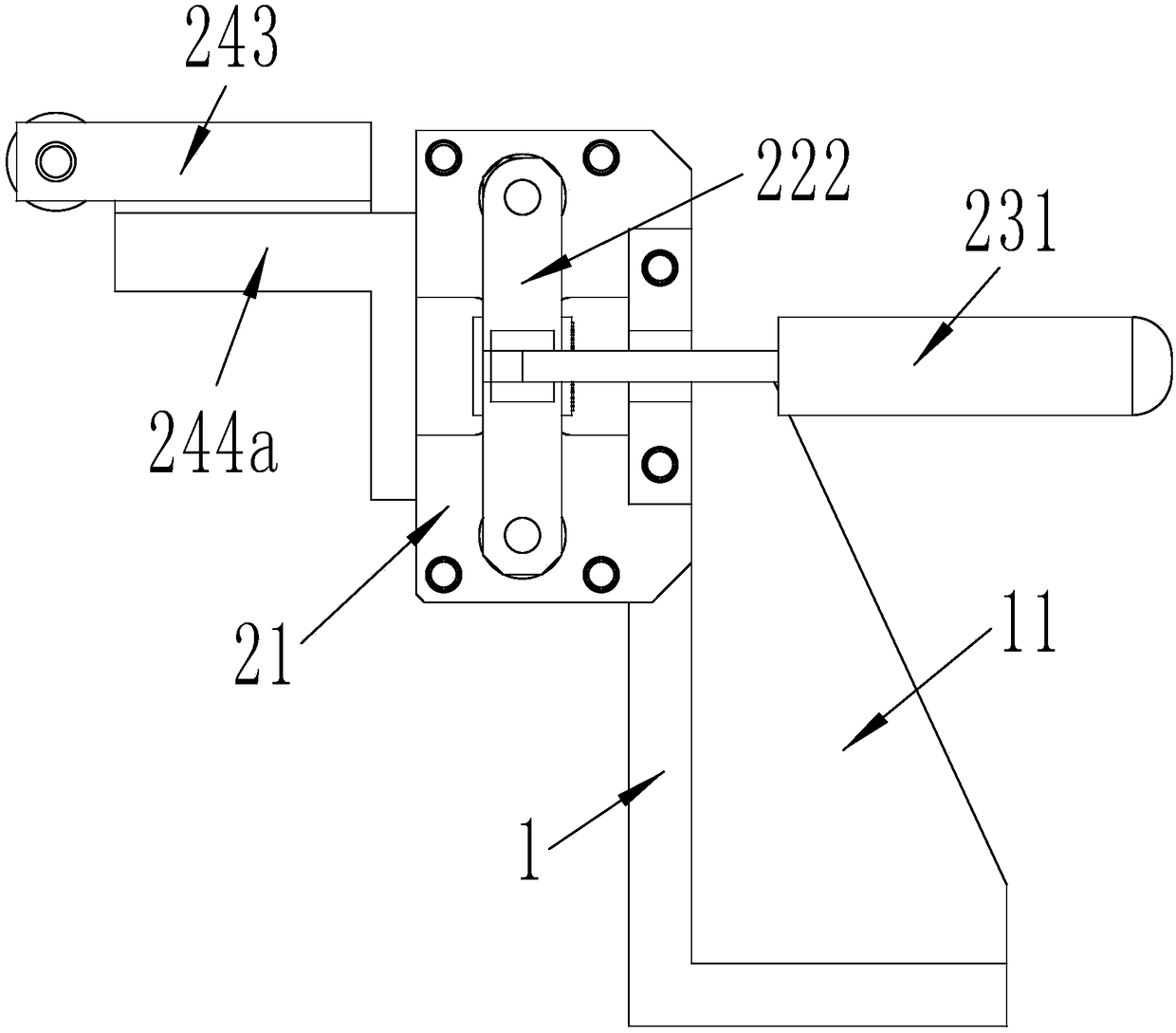 Easy-to-move sheet metal part hole position detection tool