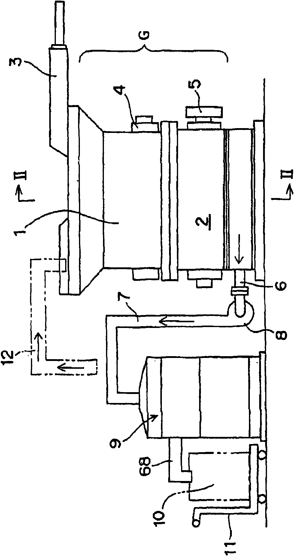 Flouring method for aluminum pot and powder manufacturing installation