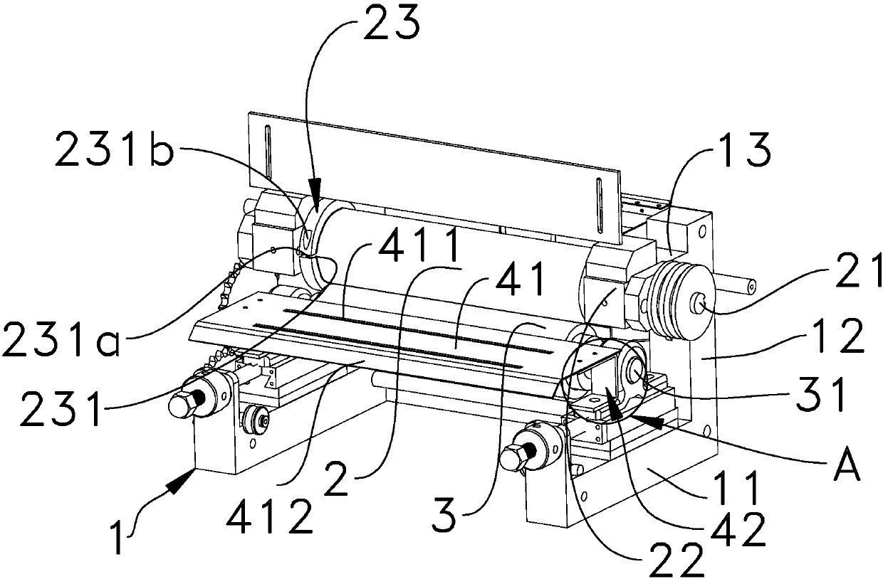 Roller component of leather buffing machine