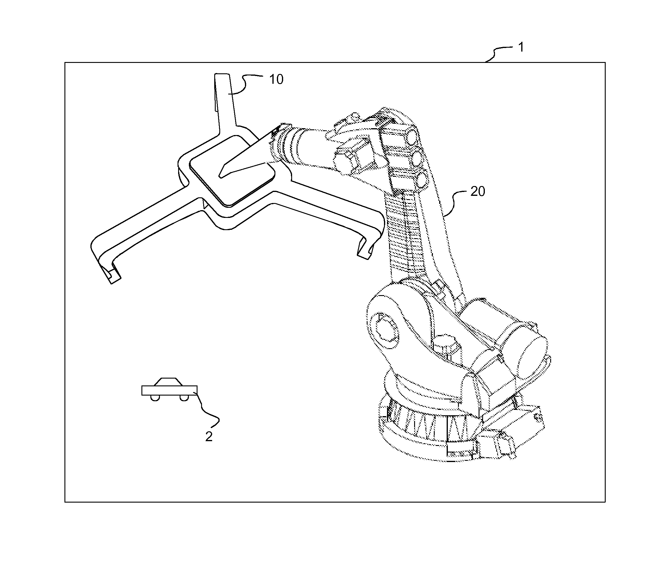 Device for use in the handling of a load and method for producing such a device