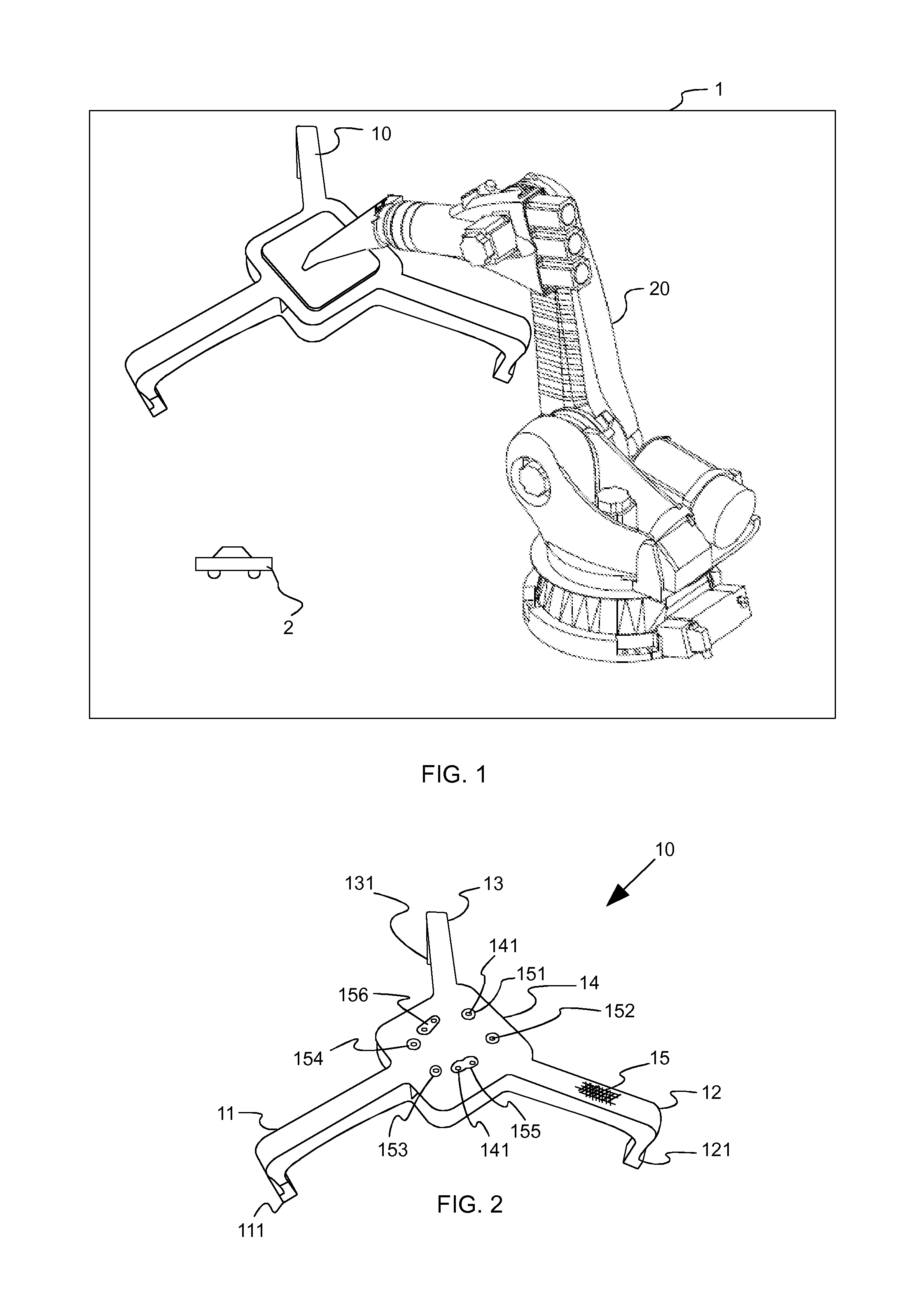 Device for use in the handling of a load and method for producing such a device