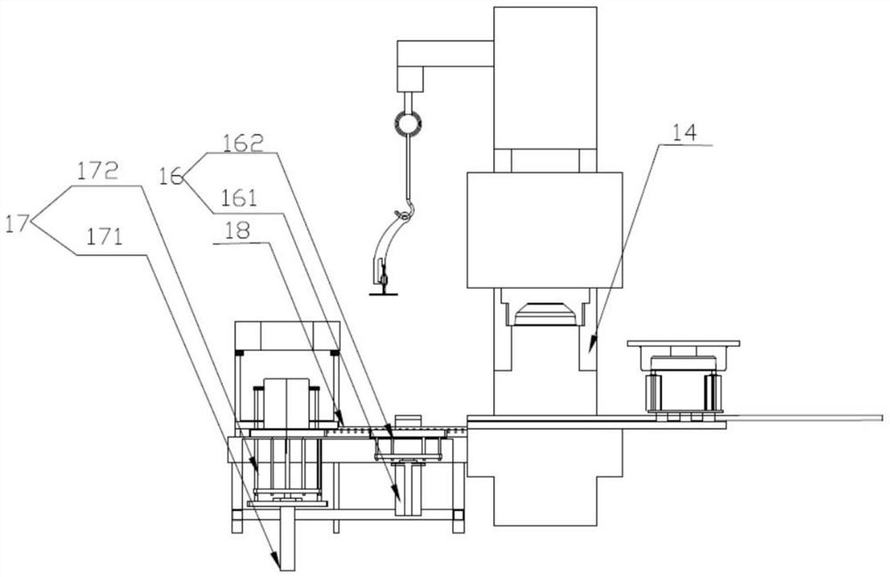 An integrated molding equipment for a motor bracket