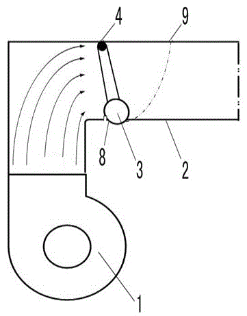 Installation layout structure of ventilation limit switch in gas turbine natural gas room