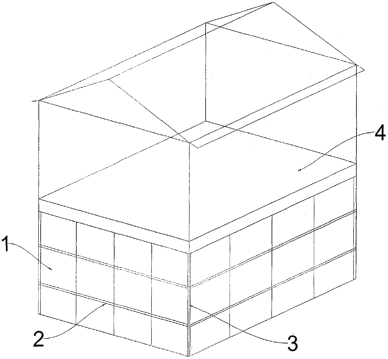 Standardization overall connection assembly-type concrete house structure and manufacturing method thereof