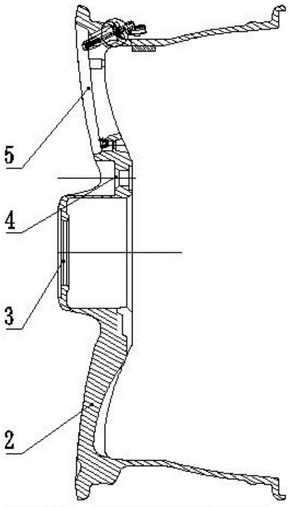 A kind of automobile wheel with insert installed and its installation method