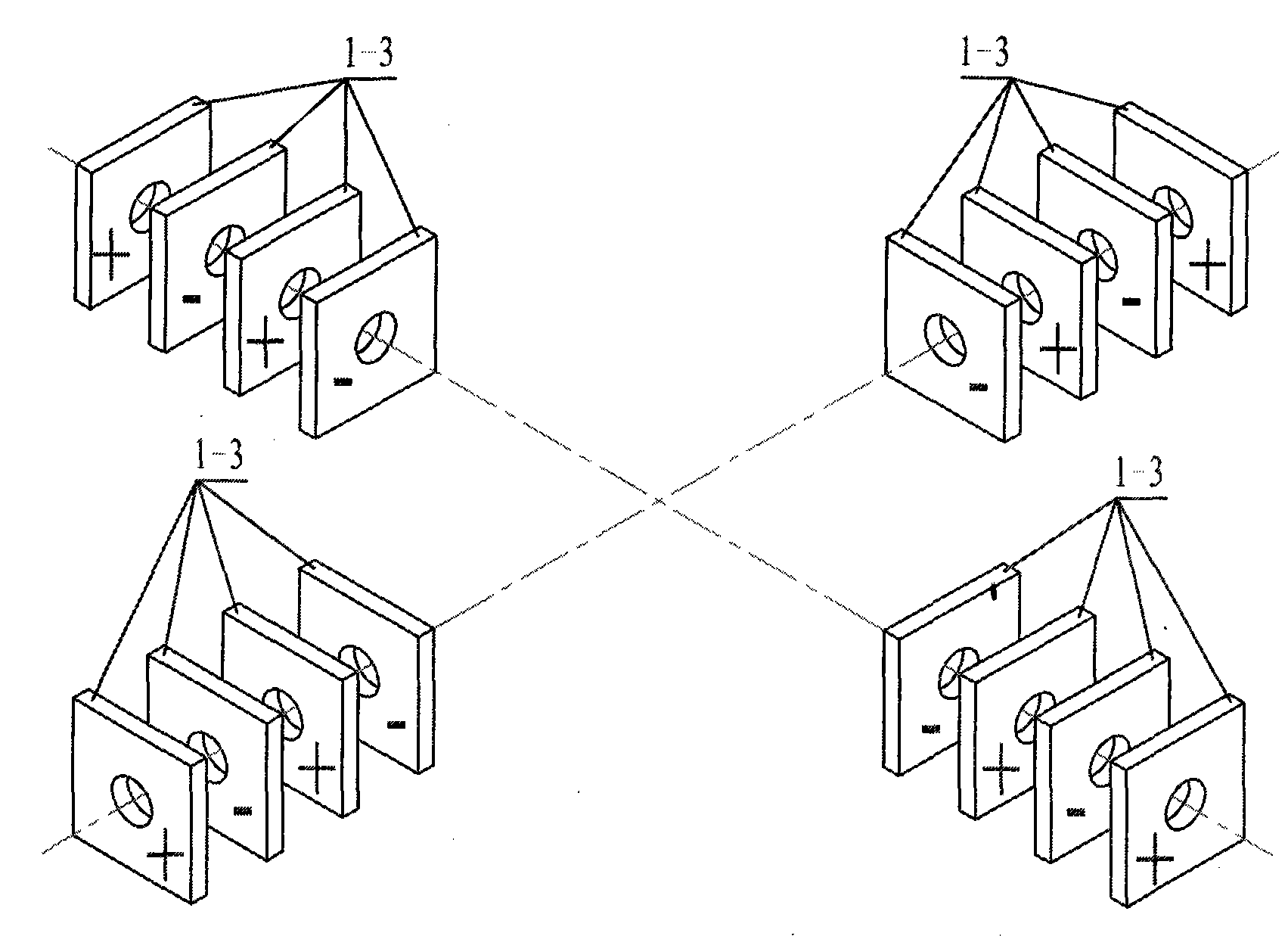 Ultrasonic electromotor using vertical vibration sandwich energy converter cylinder stator