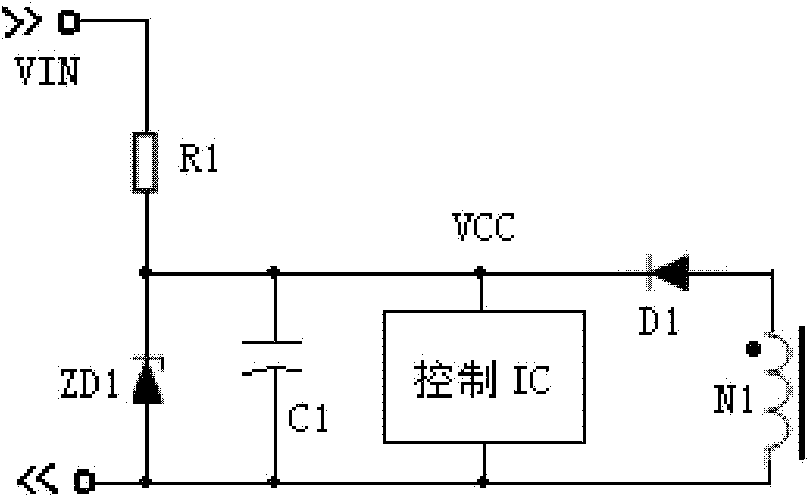 Starting circuit for switching power supply