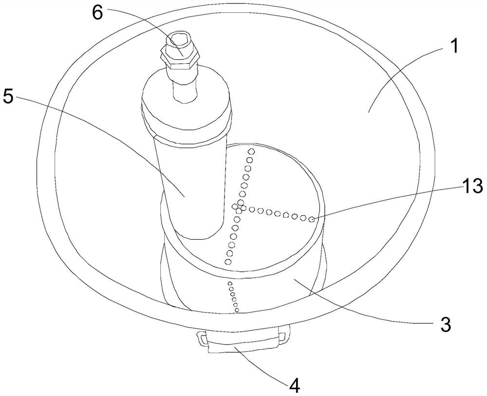 Flowerpot watering device and flowerpot