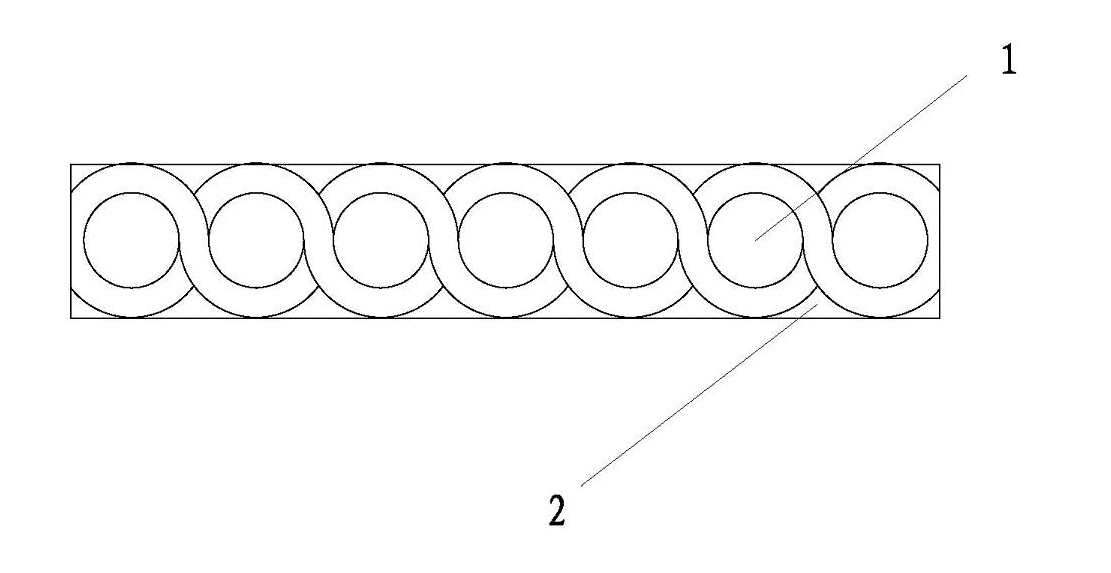 Environment-friendly non-fraying printed label tape and manufacturing method thereof