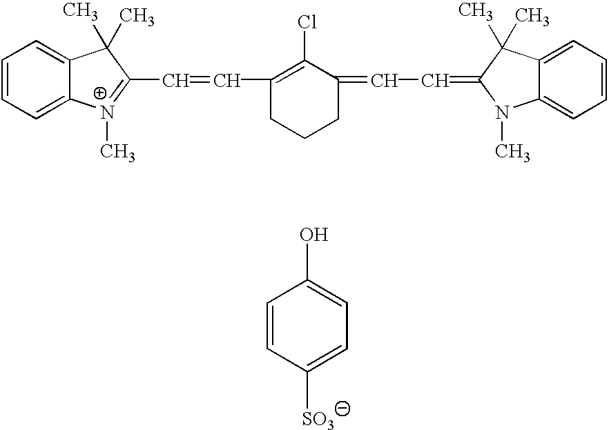 Imageable composition containing colorant having a counter anion derived from a non-volatile acid