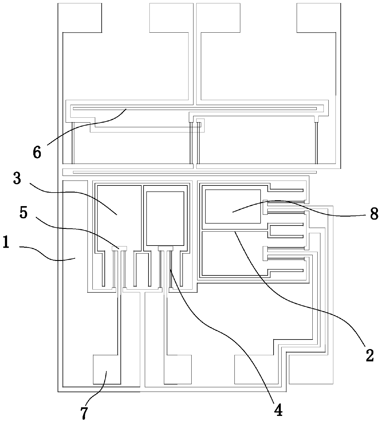 Missile-borne recorder with three-way impact sensor chip